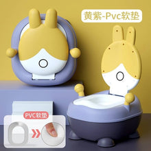 Load image into Gallery viewer, New arrival rabbit baby toilet male baby potty female 1-6 years old cartoon children toilet potty chair for dropshipping