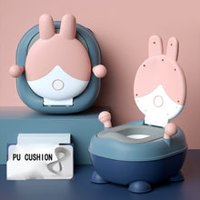 Load image into Gallery viewer, New arrival rabbit baby toilet male baby potty female 1-6 years old cartoon children toilet potty chair for dropshipping