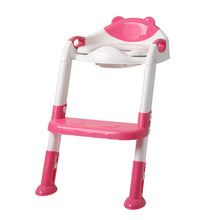 Load image into Gallery viewer, Folding Baby Potty Infant Kids Toilet Training Seat with Adjustable Ladder Portable Urinal Potty Training Seats for Children