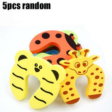 Load image into Gallery viewer, 5pcs.Creative baby safety Lock Door Toilet Cabinet Cupboard Safety Locks baby protection child newborns anti-pinch clamp hand
