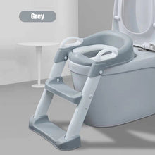 Load image into Gallery viewer, Folding Infant Potty Seat Urinal Backrest Training Chair with Step Stool Ladder for Baby Toddlers Boys Girls Safe Toilet Potties
