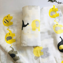 Load image into Gallery viewer, A 70% bamboo baby swaddle baby muslin blanket quality better than Aden Anais Baby Multi-use  big diaper Blanket Infant Wrap

