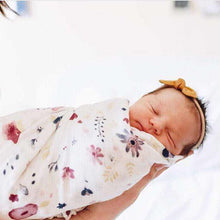 Load image into Gallery viewer, A 70% bamboo baby swaddle baby muslin blanket quality better than Aden Anais Baby Multi-use  big diaper Blanket Infant Wrap

