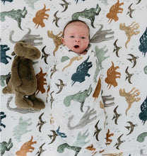 Load image into Gallery viewer, A 70% bamboo baby swaddle baby muslin blanket quality better than Aden Anais Baby Multi-use  big diaper Blanket Infant Wrap
