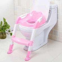 Load image into Gallery viewer, Folding Baby Potty Infant Kids Toilet Training Seat with Adjustable Ladder Portable Urinal Potty Training Seats for Children
