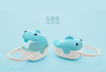 Load image into Gallery viewer, Baby Solid Pacifier Box Portable Cute Whale Shape Kids Pacifier Nipple Cradle Holder Travel Storage Case PP Plastic Pacifier Box
